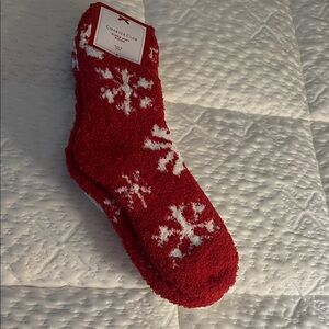 Charter Club Festive Red and White Socks